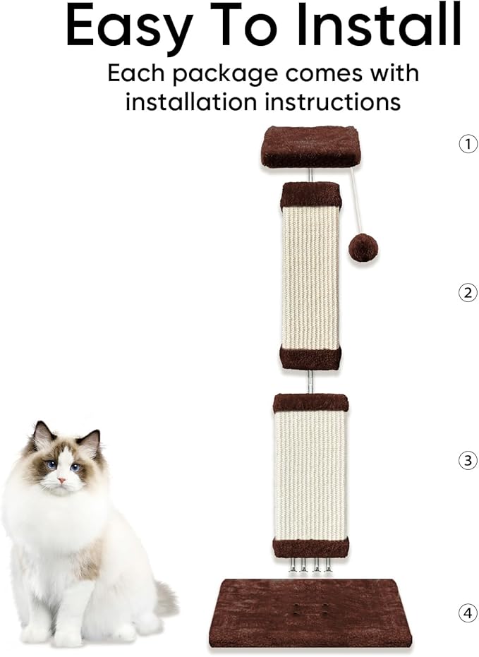 AGYM 32 Tall Cat Scratching Post - Image 4