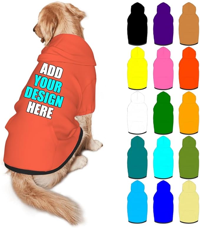 Custom Dog Clothes with Photo Name Logo Personalized Dog Sweaters by Mynvzrk