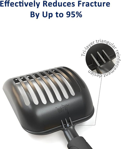 WePet Cat Litter Scoop, Non-Stick Plated Aluminum Alloy Sifter, Kitty Durable - Image 5