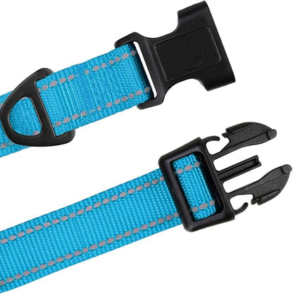 TagME Dog Collars, Adjustable Reflective Nylon Pet Collar - Image 4