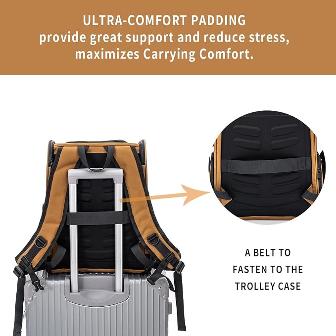 Cat Backpack Carrier for Small Dogs and Medium cat Puppy Kitten Bunny Pet - Image 9