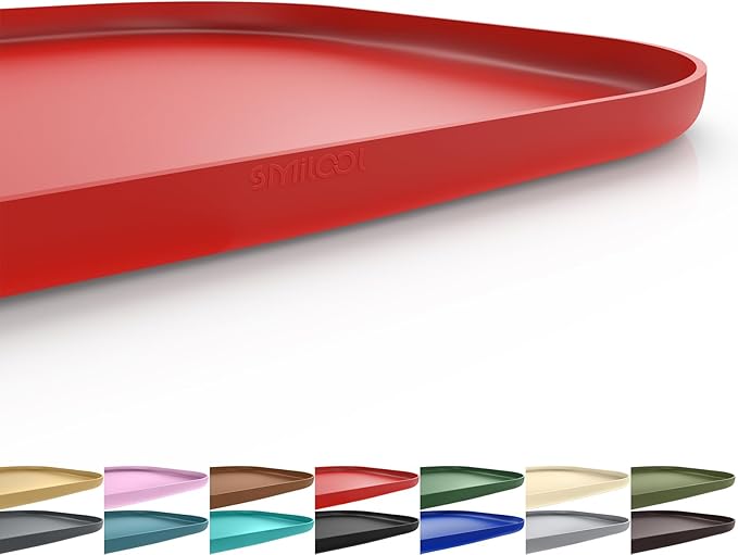 Silicone Pet Feeding Mat with Raised Edge by smilool