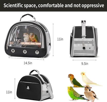 Bird Carrier, Bird Cage Parakeet Parrot Budgie Carrier Backpack - Image 7