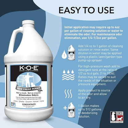Odorcide K.O.E. Fresh Scent Odor Eliminator Concentrate – - Image 2