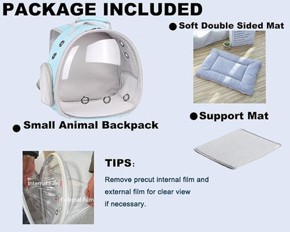 Portable Small Animal Backpack Travel Breathable Pet Carrier Bag Cages - Image 5