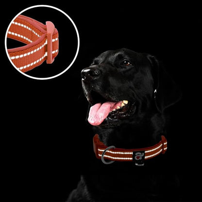 azuza Reflective Dog Collar, Soft Neoprene Padded Pet Collar - Image 4