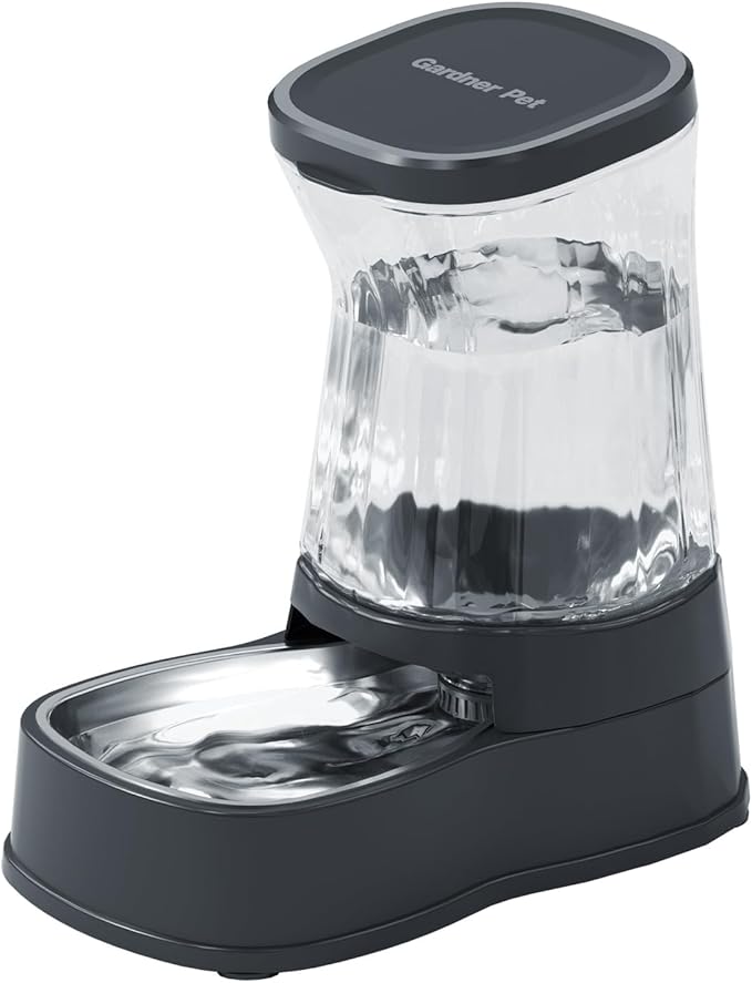 Gardner Pet Automatic Dog Water Dispenser Gravity Stainless Steel Water Waterer by GardnerPet