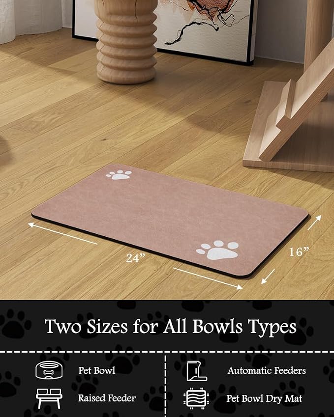 Pet Feeding Mat-Absorbent Dog Mat - Image 7