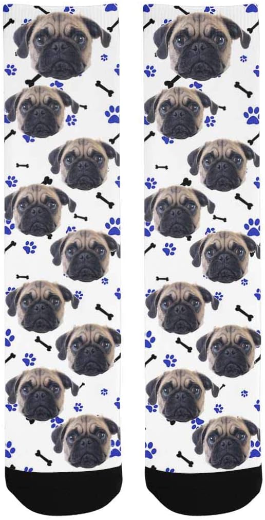 Custom Face Socks, Personalized Dog Lover Pet Photo Picture on Socks Unisex - Image 3