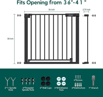 BABELIO Baby Gate for Doorways and Stairs, 36-41" Pet Gate - Image 6