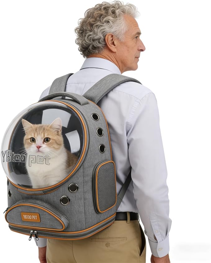 Cat Backpack Carrier, Breathable Cat Carrier Large Space Bubble Pet Backpack - Image 5