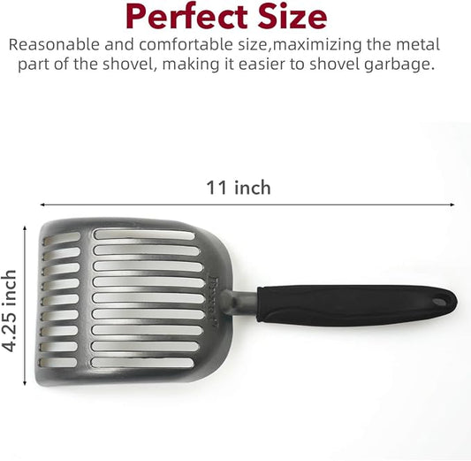 Cat Litter Scoop, Kitty Metal Scooper, Aluminum Alloy Sifter, Kitten Pooper - Image 2