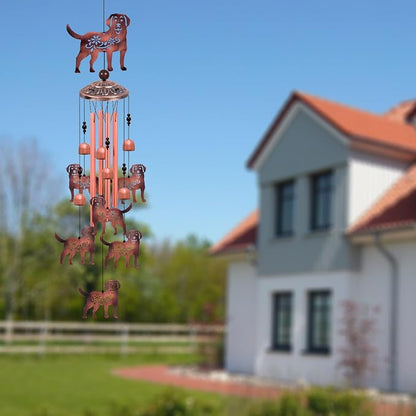 Outdoor Dog Wind Chimes, Gifts for Mom & Grandma & Woman & Family & Neighbor - Image 2