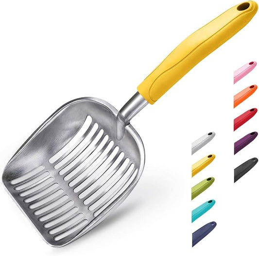WePet Cat Litter Scoop, Aluminum Alloy Sifter, Kitty Metal Scooper, Deep Shovel by WePet