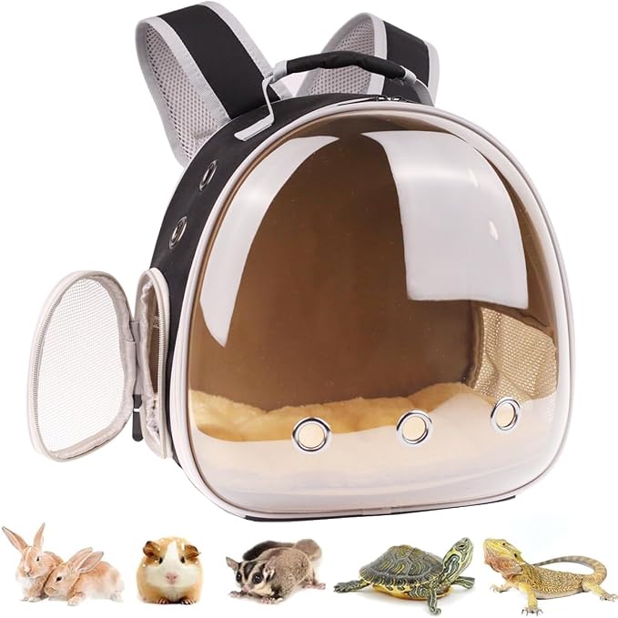 Portable Small Animal Backpack Travel Breathable Pet Carrier Bag Cages by LightUpYourPetsLife