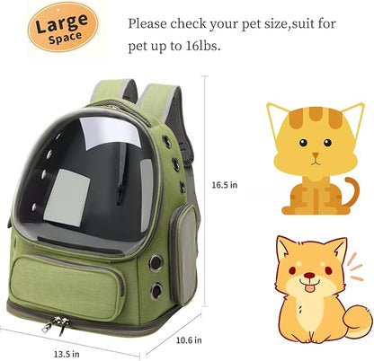 Cat Bubble Backpack, Breathable Cat Backpack Carrier Large Space Pet Travel - Image 2