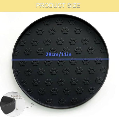 Dog Food Mat - Waterproof Cat Bowl Mat, Silicone Pet Food Mat - Image 2