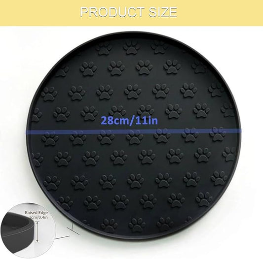 Dog Food Mat - Waterproof Cat Bowl Mat, Silicone Pet Food Mat - Image 2