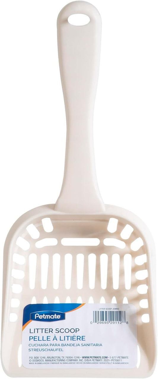 Petmate Litter Scoop for Cats, Jumbo Size, Bleached Linen - Image 2