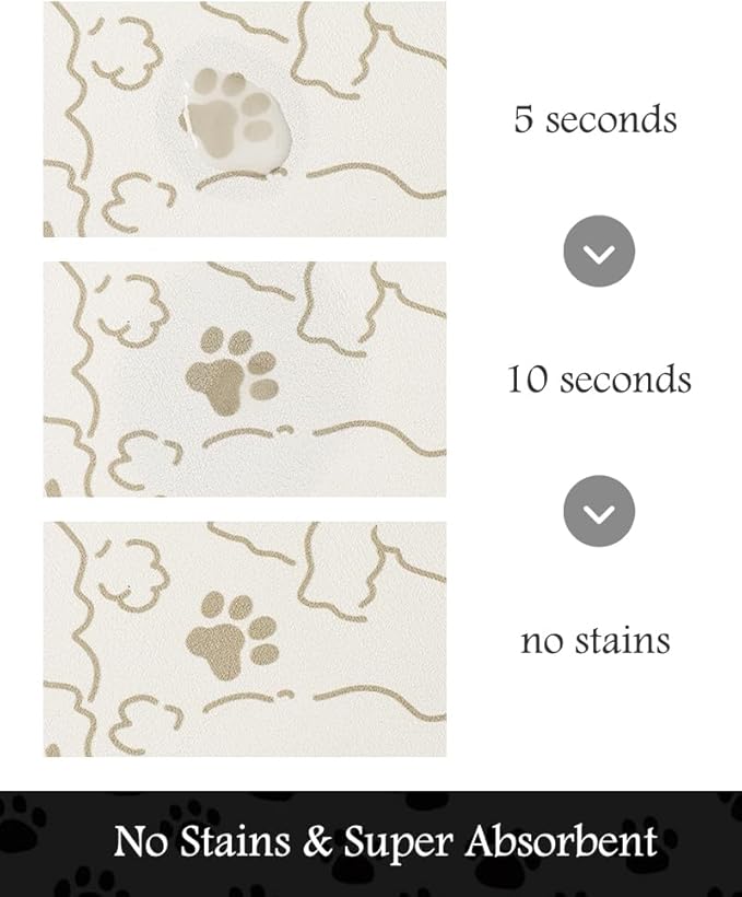 Pet Feeding Mat-Absorbent Dog Mat - Image 2