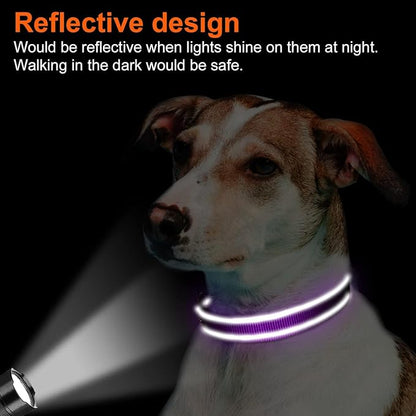 Joytale Reflective Dog Collar, Soft Neoprene Padded Breathable Nylon Pet Collar - Image 5
