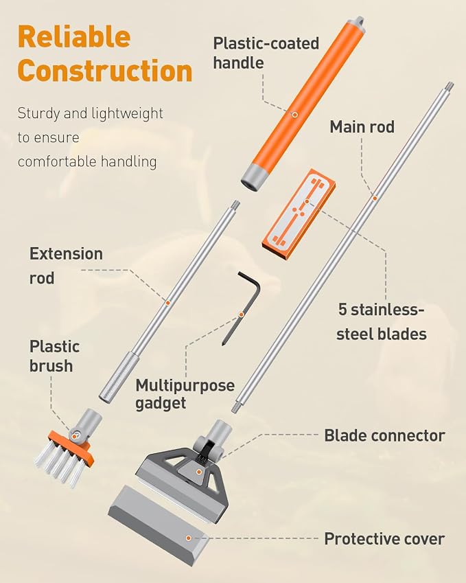Pawfly Aquarium Algae Scraper Cleaner Fish Tank Brush - Image 3