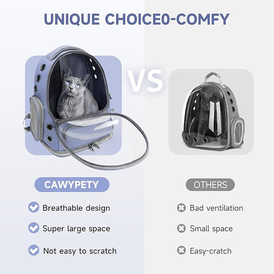 Cat Backpack Carrier, Breathable Cat Carrier Large Space Bubble Pet Backpack - Image 2