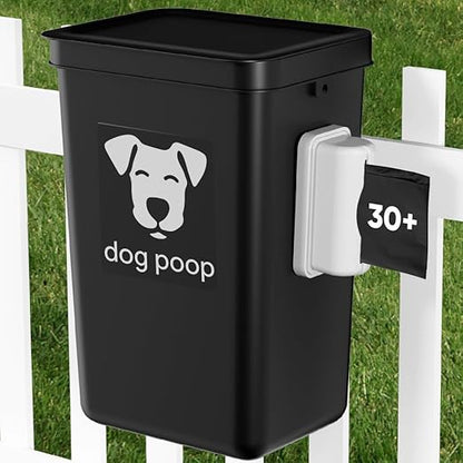 Dog Poop Trash Can Outside, 3.1 Gallon Dog Waste Trash Can by Moryimi