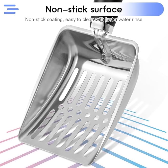 Stainless Steel Cat Litter Scoop, Metal Cat Litter Scoop, Kitty Metal Scooper - Image 5
