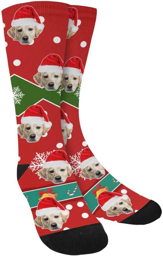 Custom Face Socks, Personalized Dog Lover Pet Photo Picture on Socks Unisex by Enjoy-yjl