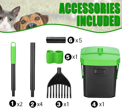 Pooper Scooper Swivel Bin & Rake - Image 8