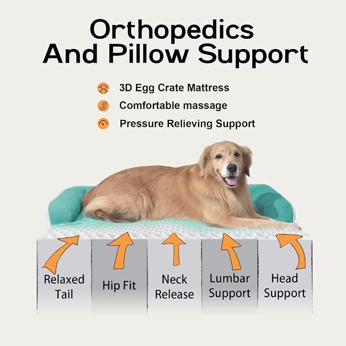Large Dog Bed Orthopedic Washable, Orthopedic Dogs Bed - Image 4