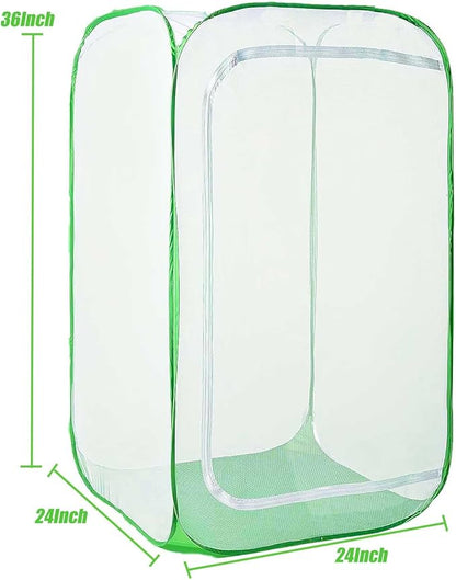 36" Garden Mesh Plant Enclosure Cover, Pop-up Garden Mesh Plant Cover - Image 4