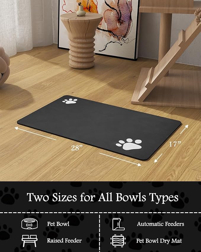 Pet Feeding Mat-Absorbent Dog Mat - Image 7