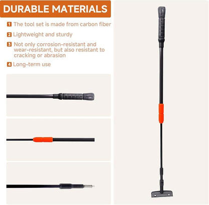 6 in 1 Aquarium Cleaning Tool Kit, Telescopic Handle Design, - Image 7