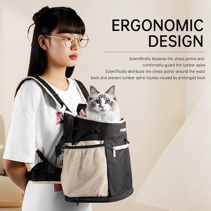 Pet Dog Carrier Backpack, cat Carrier Pouch, Small Dog Front Backpack, - Image 2
