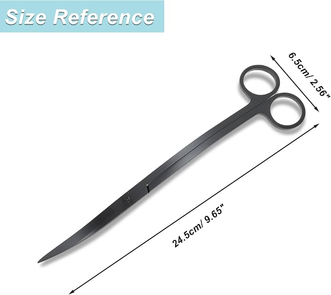 Stainless Steel Aquarium Scissors, Wave Design, Professional Aquaplant - Image 2