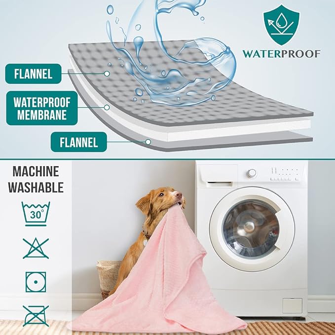 PetAmi Waterproof Dog Blanket, Leakproof Puppy Blanket - Image 4