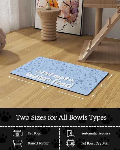 Pet Feeding Mat-Absorbent Dog Mat - Image 7