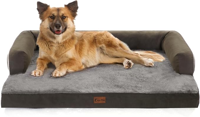 Orthopedic Dog Beds for Large Sized Dogs, Waterproof Egg Crate Foam Large Dog by CasaPaw