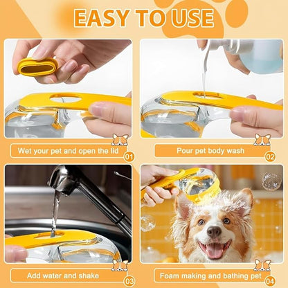 6pcs Dog Bath Brush & Finger Toothbrush Set - Image 5