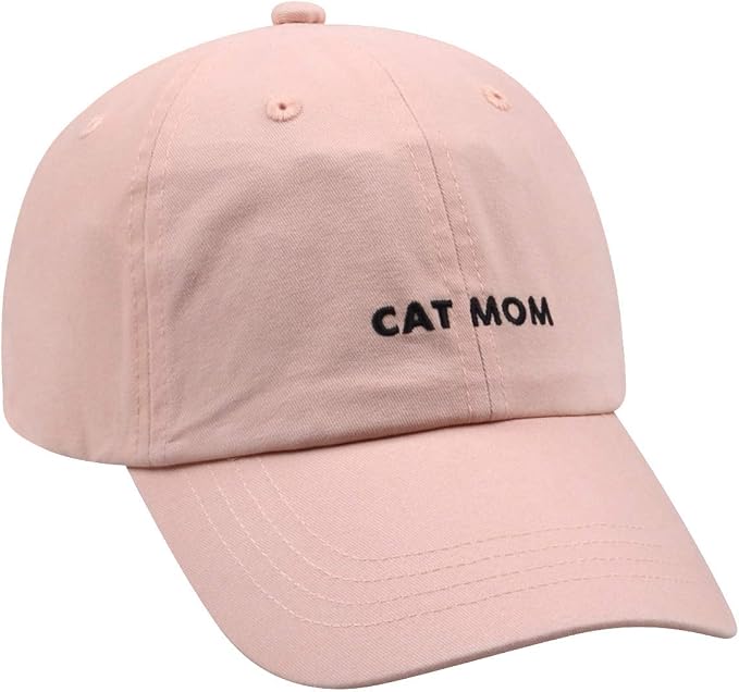 Cat Mom & Dad Hats for Proud Cat Parents | for Men & Women | Embroidered Text - Image 2