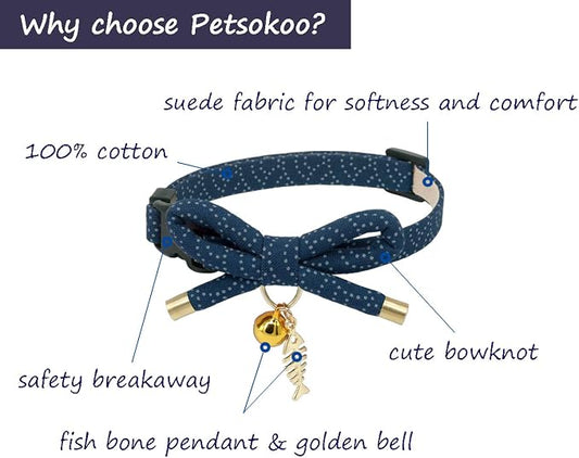 PetSoKoo Cute Bowtie Cat Collar - Image 2