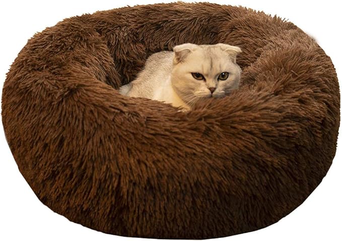 BODISEINT Modern Soft Plush Round Pet Bed by BODISEINT