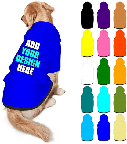 Custom Dog Clothes with Photo Name Logo Personalized Dog Sweaters by Mynvzrk