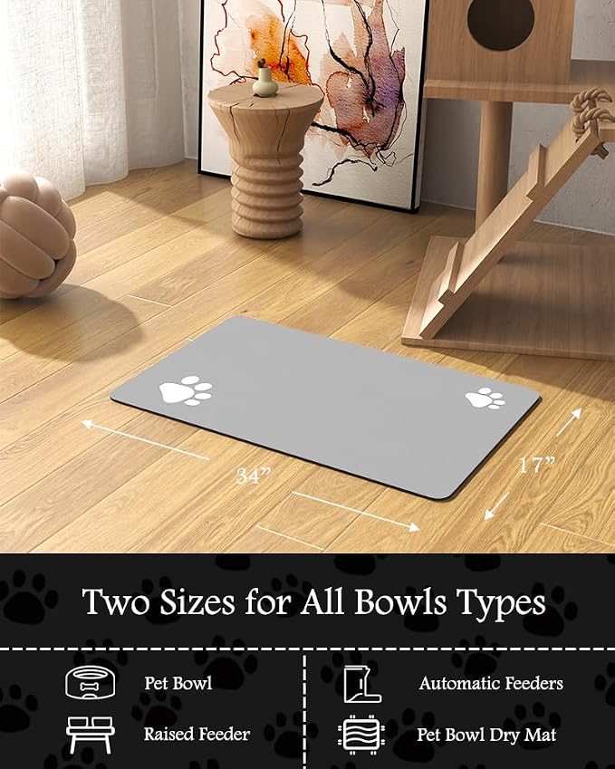 Pet Feeding Mat-Absorbent Dog Mat - Image 7