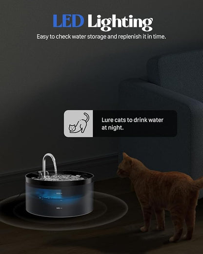 Cat Water Fountain Pet Fountain: Cat Water Dispenser - 108oz/3.2L Automatic Pet - Image 6