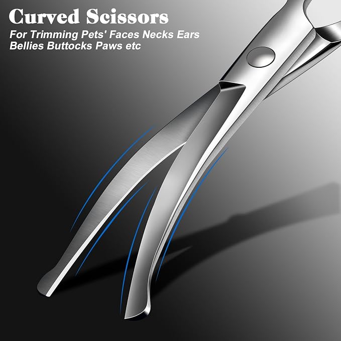 Professional 4 in 1 Dog & Cat Grooming Scissors Kit - Image 4
