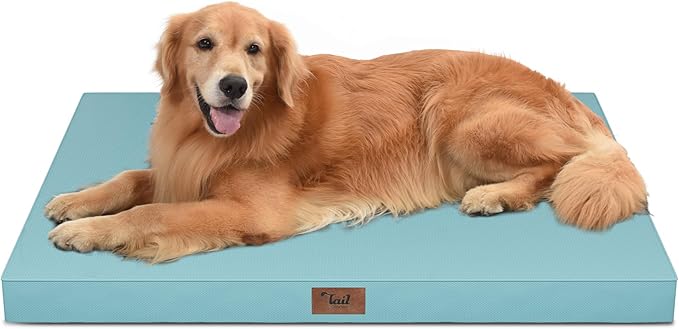 Outdoor Orthopedic Dog Bed for Extra Large Dogs, XL Waterproof Flat Pet Bed by TailStories