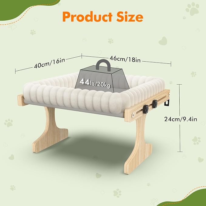 Cat Perch for Window XiaZ Cats Hammock Indoor Cat Bed for Window Adjustable - Image 8